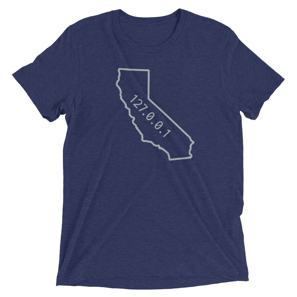 California 127.0.0.1 Outline T Shirt