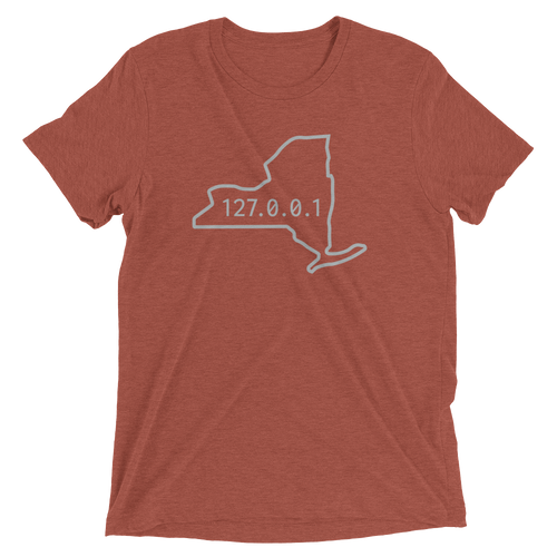 New York 127.0.0.1 Outline T Shirt