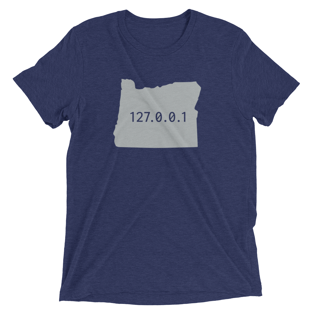Oregon 127.0.0.1 Filled T Shirt