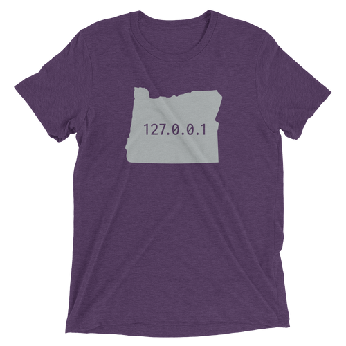 Oregon 127.0.0.1 Filled T Shirt