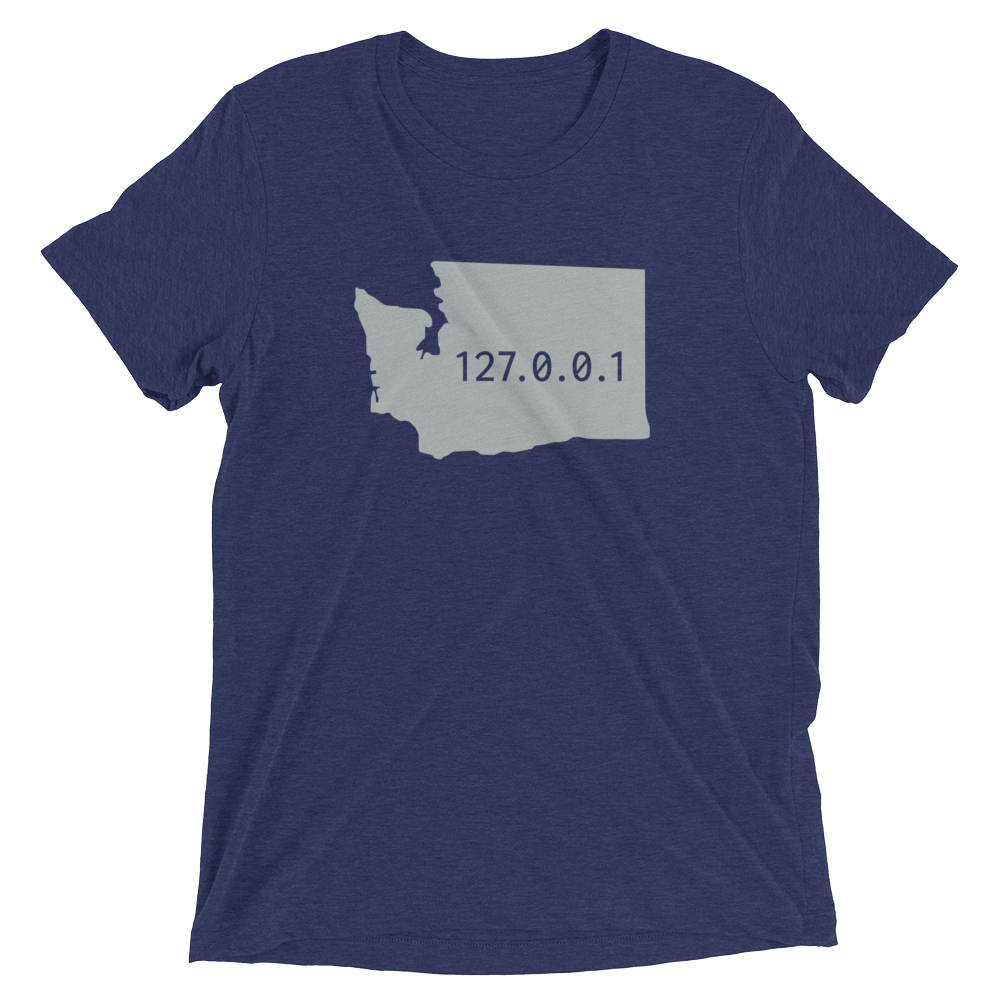 Washington 127.0.0.1 Filled T Shirt