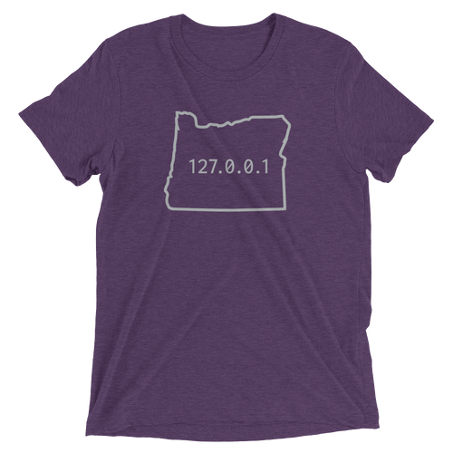 Oregon 127.0.0.1 Outline T Shirt