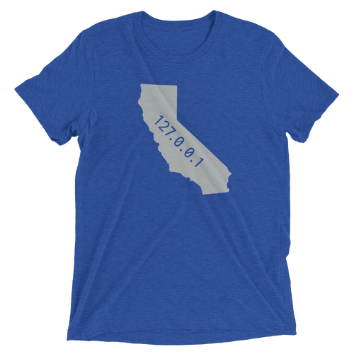 California 127.0.0.1 Filled T Shirt