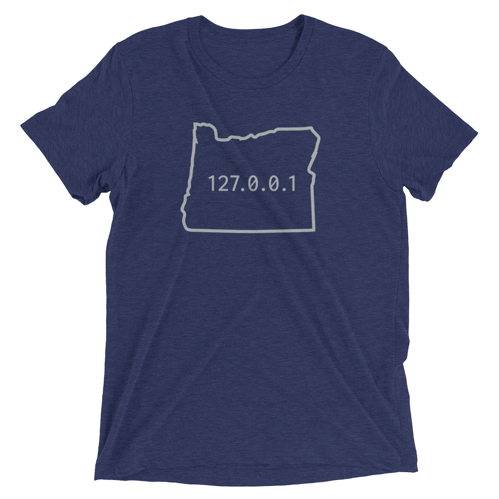 Oregon 127.0.0.1 Outline T Shirt
